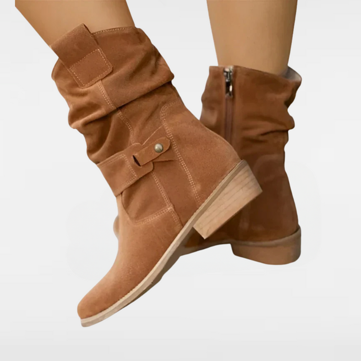 Hannah | Dam Bekväma Suede Booties