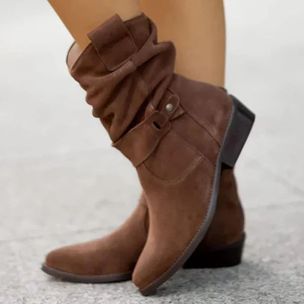 Hannah | Dam Bekväma Suede Booties
