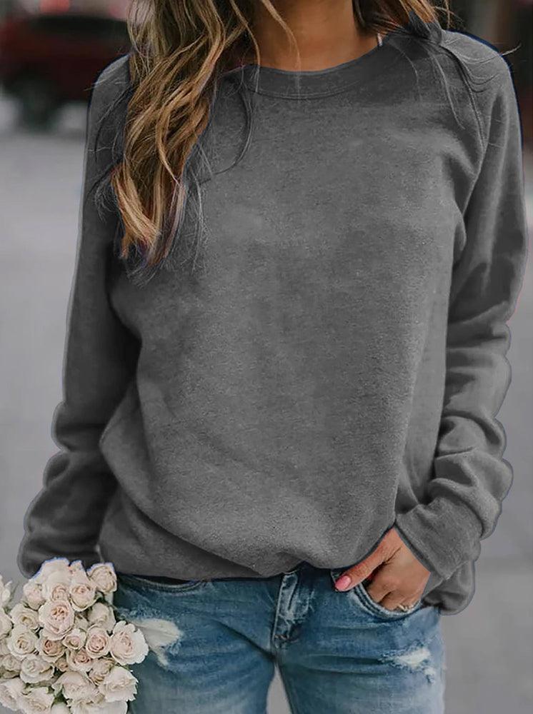 Eva | Damer Casual Crewneck Sweatshirt med Bekväm Passform