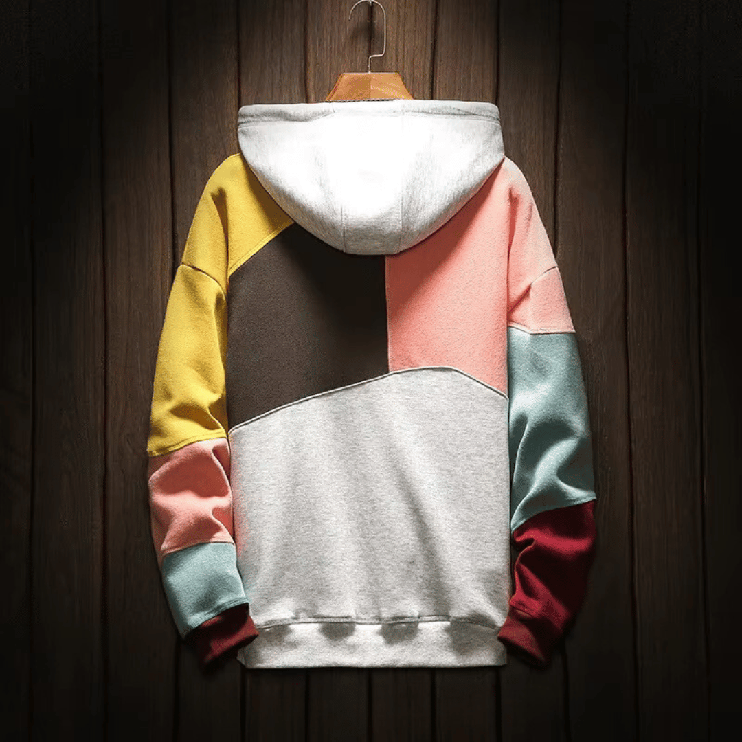 Embla | Damer Färgblocks Hoodie Sweatshirt