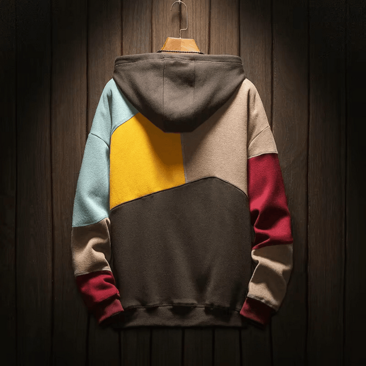 Embla | Damer Färgblocks Hoodie Sweatshirt