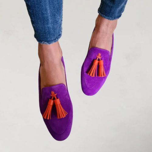 Freja | Damer Stiliga Tofs Loafers Skor