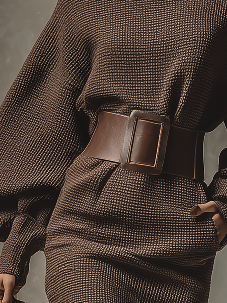 Eivor | Damer Bälte Ballongärmar Miniklänning