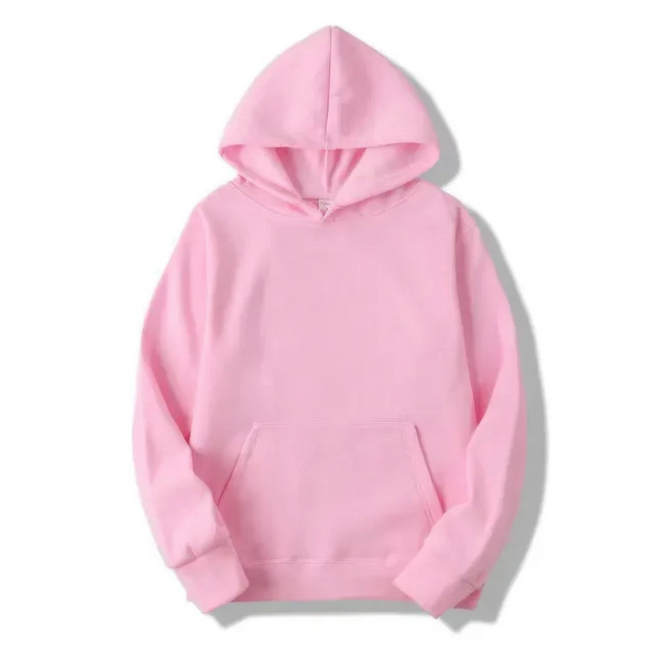 Elsa | Damer Solid Färg Hoodie Sweatshirt