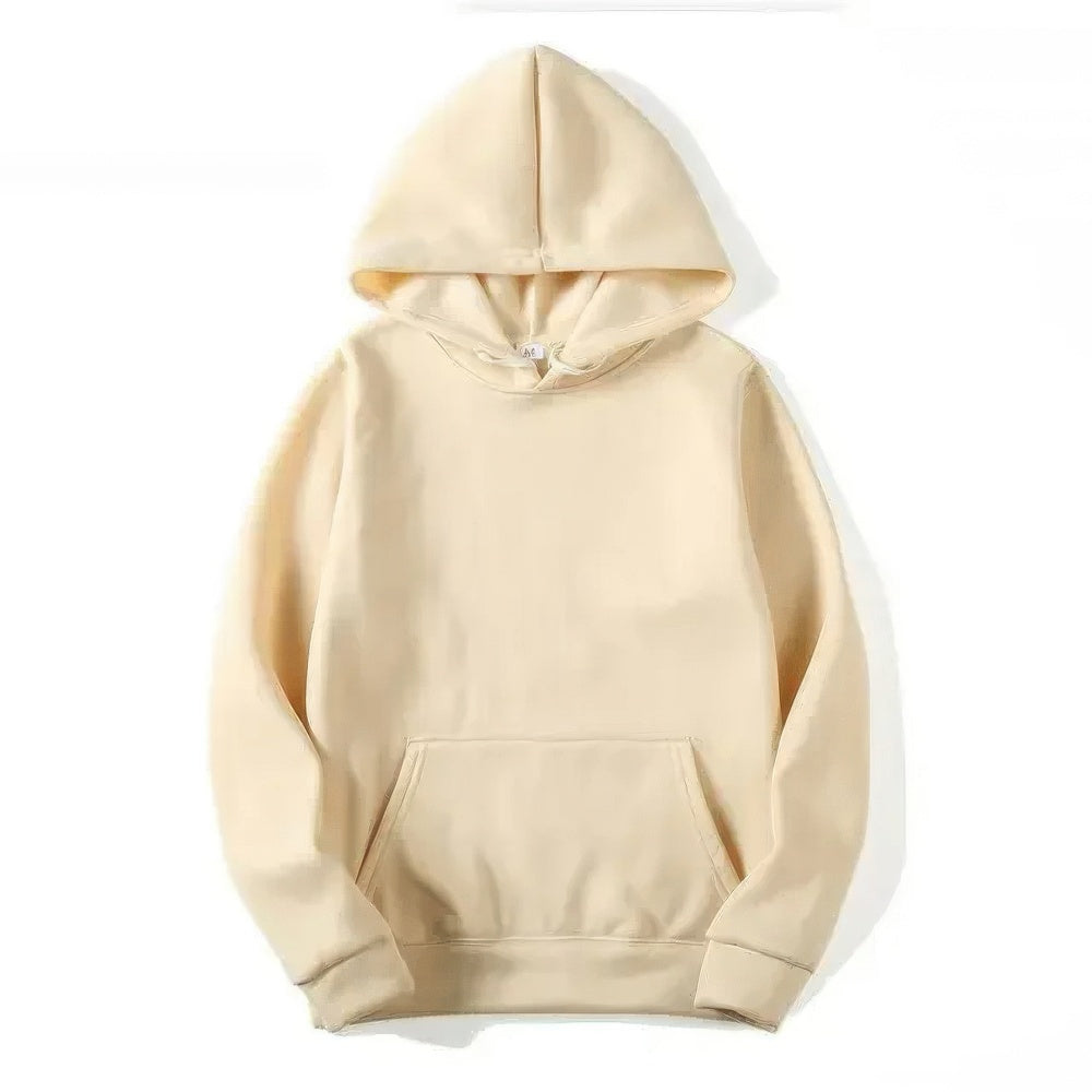 Elsa | Damer Solid Färg Hoodie Sweatshirt