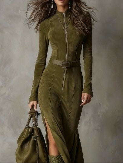 Aurora | Damer Maxiklänning med Dragkedja och Slits