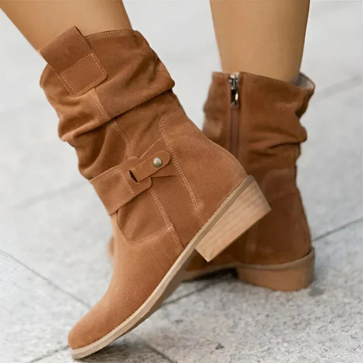 Hannah | Dam Bekväma Suede Booties