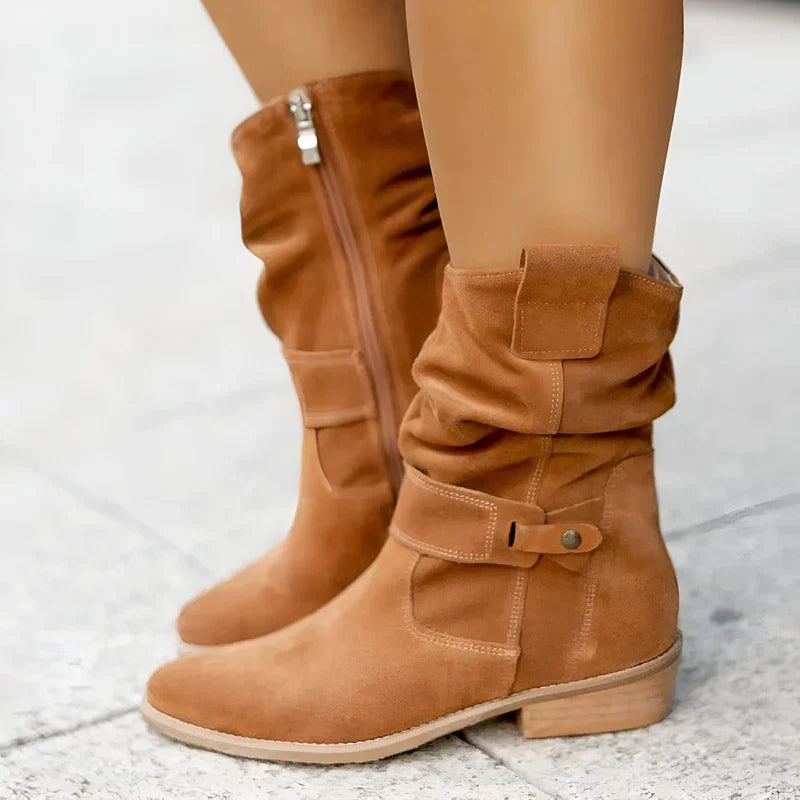Hannah | Dam Bekväma Suede Booties