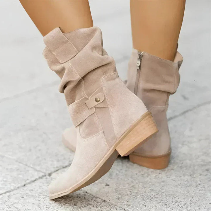Hannah | Dam Bekväma Suede Booties
