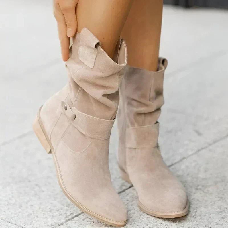 Hannah | Dam Bekväma Suede Booties