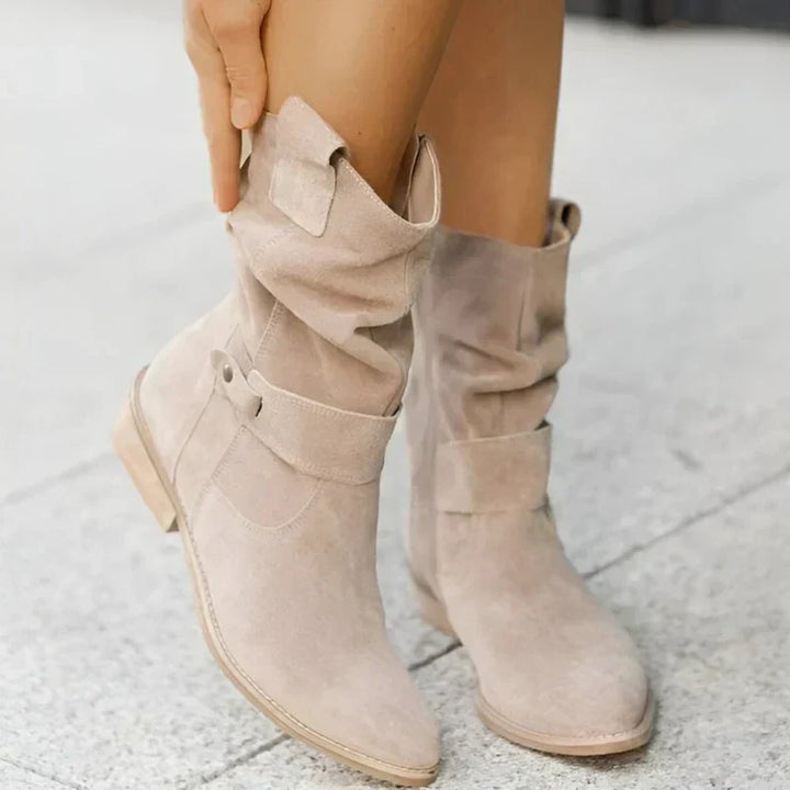 Hannah | Dam Bekväma Suede Booties